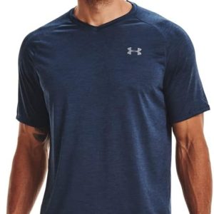 Men's Tech V-Neck Short Sleeve T-Shirt with Quick-Dry - One Size