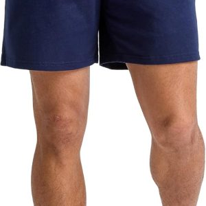 Men's Cotton Jersey Gym Shorts with Pockets - One Size